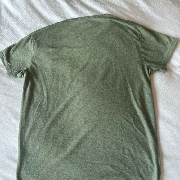 Marine Layer Men’s Scoop Neck Tee - Olive Green - Picture 3 of 4